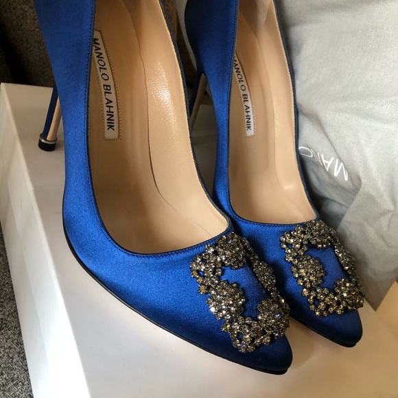 🚨SOLD!🚨🔹💙Royal Blue Manolo Blahnik 💙🔹 - Picture 6 of 8